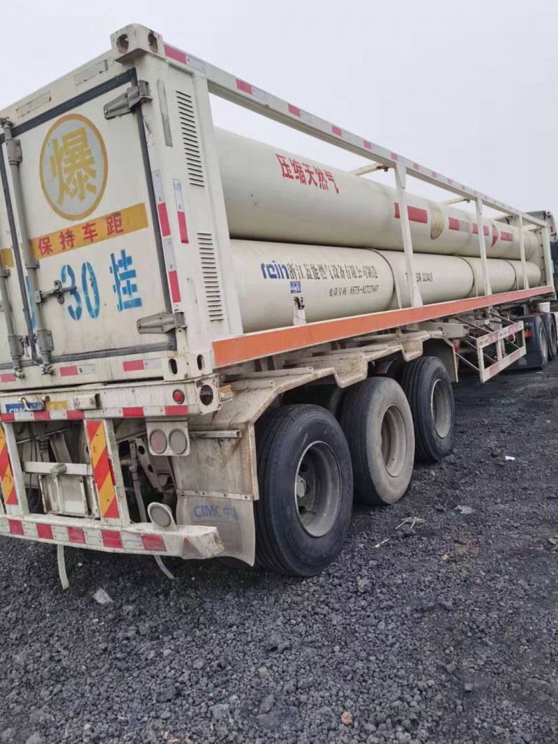 出售22.17立方6管天然氣運輸車 cng槽車尾
